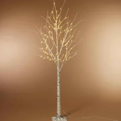 Gerson International Lawn And Outdoor Decor*6 Foot Tall Prelit Birch Tree, Warm White Leds