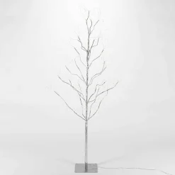 Gerson International Lawn And Outdoor Decor*5 Foot Tall Silver Glowing Lighted Tree, Micro Leds