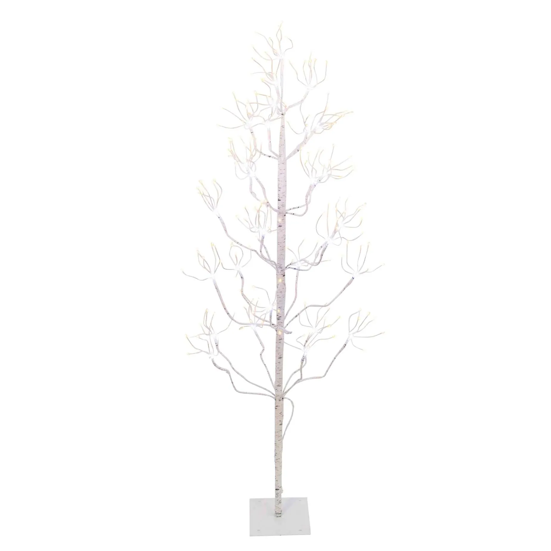 Gerson International Lawn And Outdoor Decor*4 Ft Tall Birch Tree With 336 Leds, Multifunction Adapter