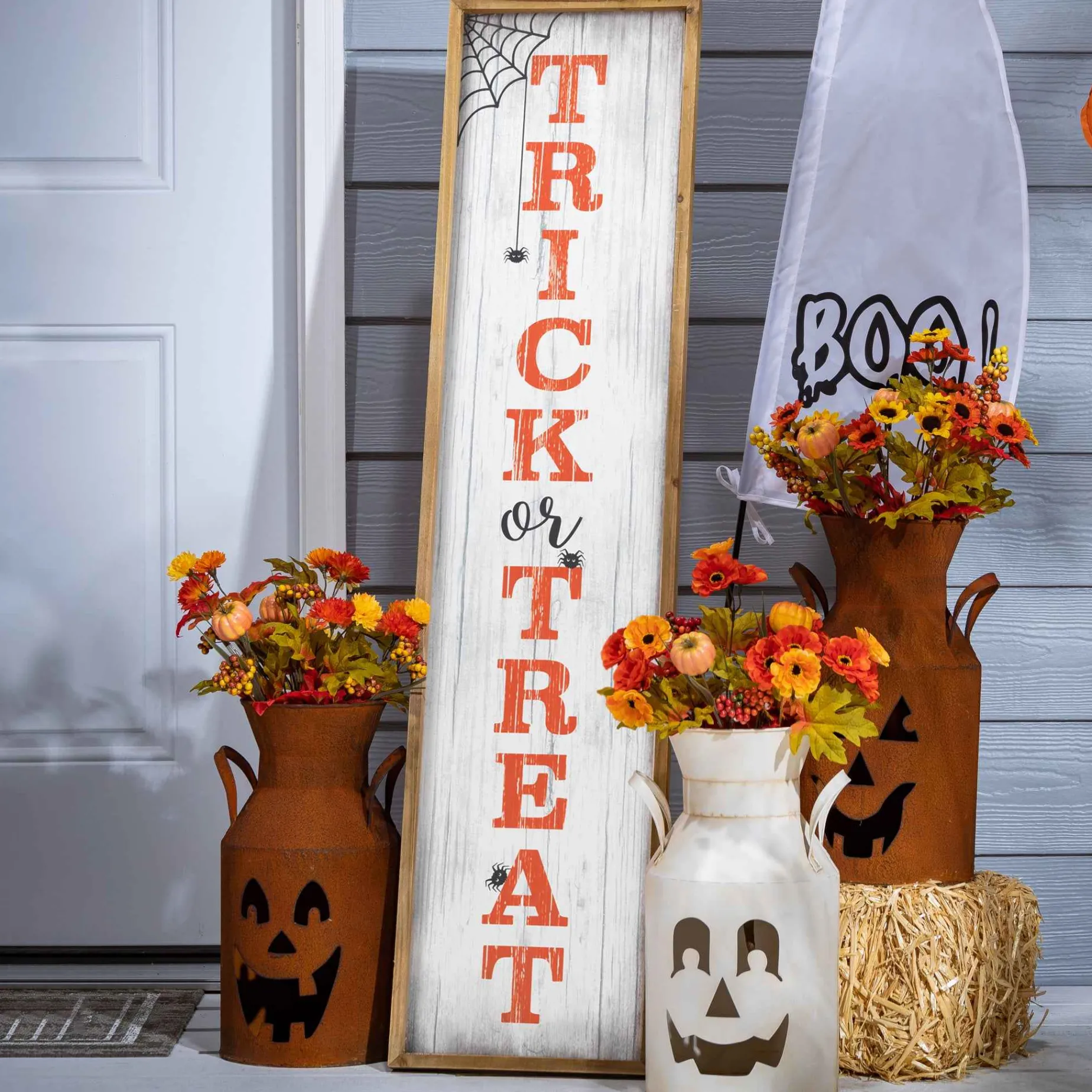 Gerson International Lawn & Outdoor Decor*4 Ft Tall Trick Or Treat Halloween Porch Sign, Outdoor Decor