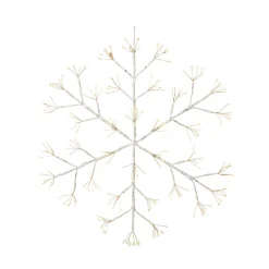 Gerson International Lawn And Outdoor Decor*24 In Firecracker Led Snowflake, Outdoor Holiday Decor