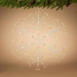 Gerson International Lawn And Outdoor Decor*24 In Firecracker Led Snowflake, Outdoor Holiday Decor