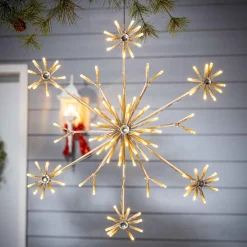 Gerson International Accent Lighting*20 In Led Snowflake, Outdoor Christmas Holiday Decor
