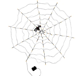 Gerson International Lawn & Outdoor Decor*48 In Spooky Lighted Spider Web With Orange Micro Led Lights