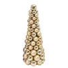 Gerson International Tabletop Items*18 In Tall Gold Christmas Holiday Ornament Cone Tree Decor