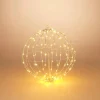 Gerson International Accent Lighting*17 In Whimsical Lighted Metal Sphere, Warm White Micro Leds