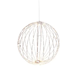 Gerson International Accent Lighting*17 In Whimsical Lighted Metal Sphere, Warm White Micro Leds