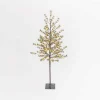 Gerson International Other Lit Trees*5-Foot Tall Electric Icy Pine Tree With 96 Warm White Led Lights