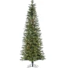 Gerson International Pre-Lit Trees*7.5Ft Pre-Lit Narrow Natural Cut Jackson Pine Christmas Tree With Clear Lights