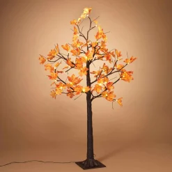 Gerson International Lawn & Outdoor Decor*4Ft. Tall Electric Lighted Maple Leaf Tree With 48 Warm White Micro Led Lights