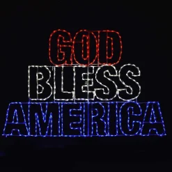 Brite Ideas Lighted Displays*God Bless America #Led-Gba