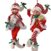 Regency International Elves*17In Fabric Bendable Candy Elf Ornament #Mtx65196