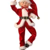Regency International Elves*17In Fabric Traditional Bendable Elf Ornament #Mtx67437