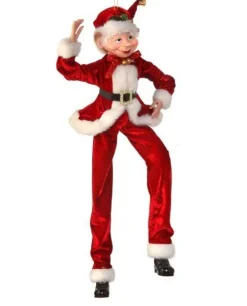 Regency International Elves*30In Fabric Traditional Bendable Elf Ornament