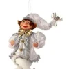 Regency International Elves*17In Fabric White And Silver Bendable Elf