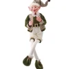 Regency International Elves*30In Forest Green Bendable Elf Ornament