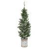 Gerson International Tabletop Items*35-In H Snowy Pine Tree In Tin Pot