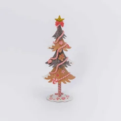 Gerson International Tabletop Items*17.5In H Whimsical Gingerbread Christmas Tree Tabletop Figurine