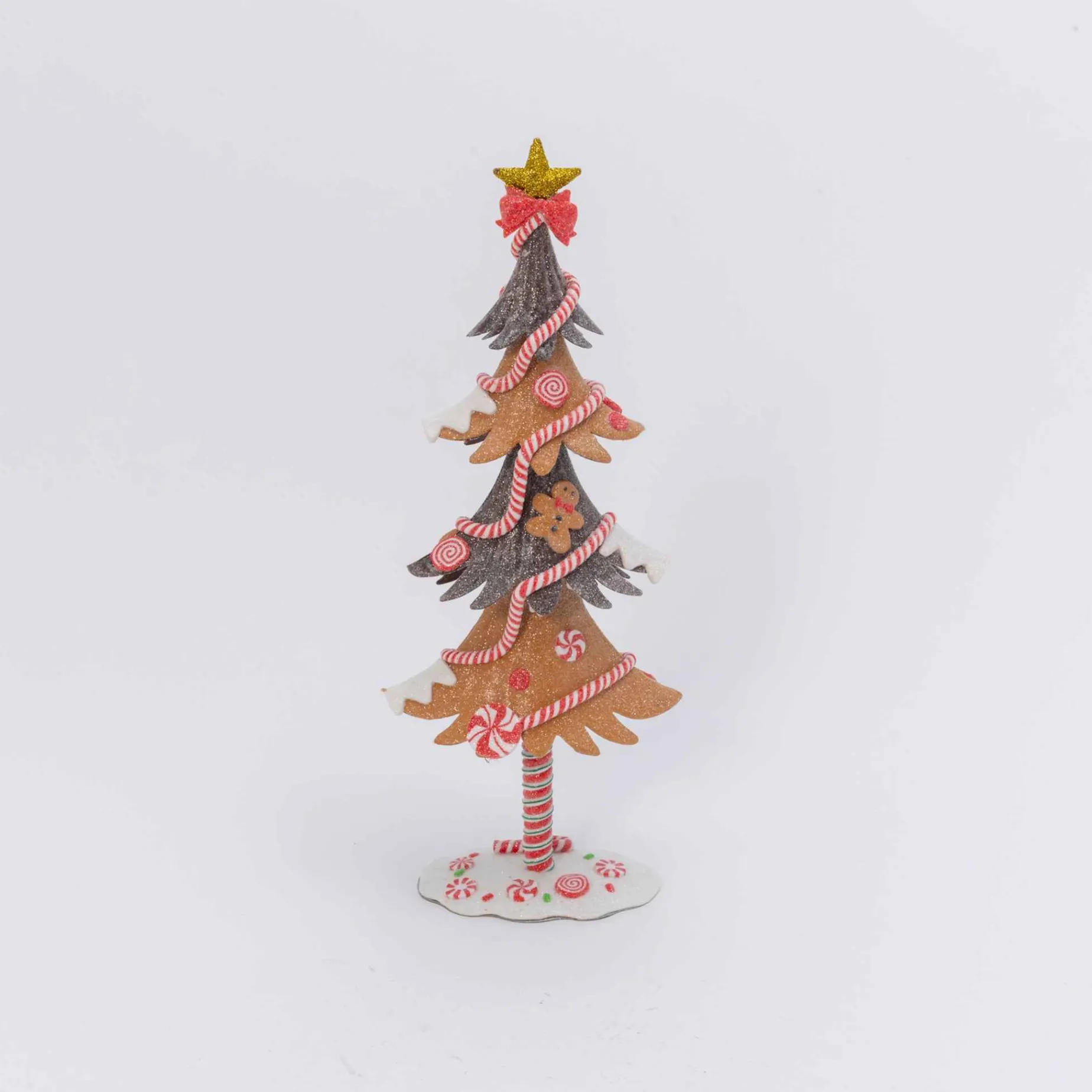 Gerson International Tabletop Items*17.5In H Whimsical Gingerbread Christmas Tree Tabletop Figurine