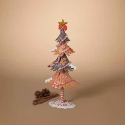 Gerson International Tabletop Items*17.5In H Whimsical Gingerbread Christmas Tree Tabletop Figurine