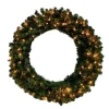 Puleo International Wreaths*36In Prelit Kentucky Pine Green Wreath With 300 Tips & 150 Clear Lights #114-Kngg-36Wc15