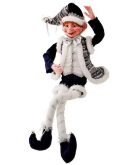 Regency International Elves*30In Winter Soltice Bendable Elf Ornament