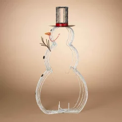 Gerson International Lawn And Outdoor Decor*Jolly Wire Led Snowman, Christmas Holiday Outdoor Yard Decor
