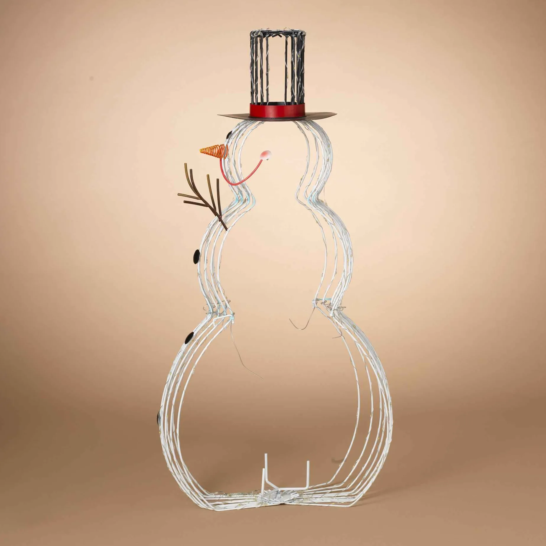 Gerson International Lawn And Outdoor Decor*Jolly Wire Led Snowman, Christmas Holiday Outdoor Yard Decor