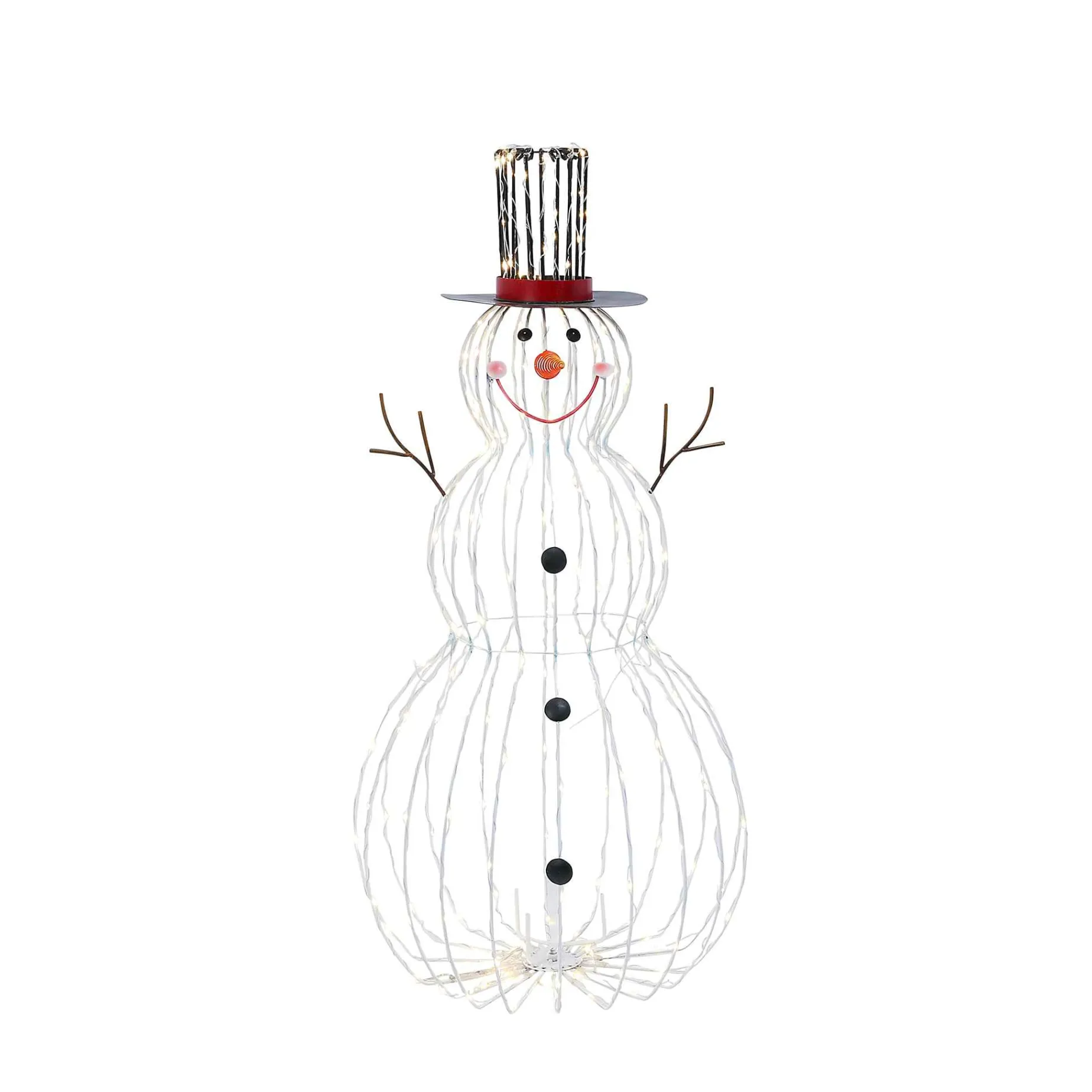 Gerson International Lawn And Outdoor Decor*Jolly Wire Led Snowman, Christmas Holiday Outdoor Yard Decor