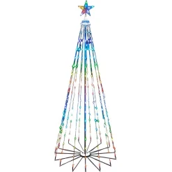 Kurt Adler Lawn And Outdoor Decor* 6 Foot Pre-Lit Rgb Led Collapsible Decorated Tree