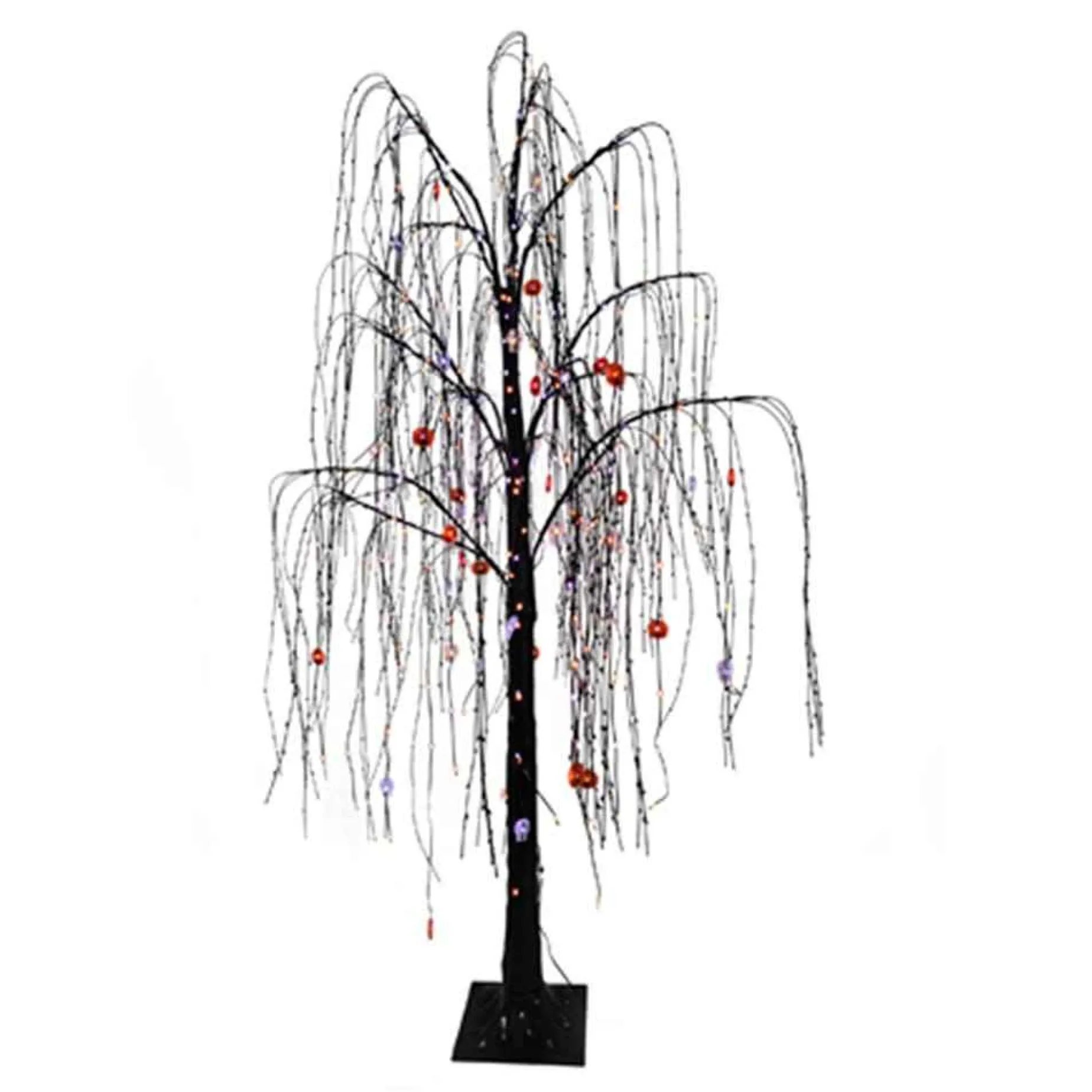 Kurt Adler Lawn & Outdoor Decor* 6 Foot Willow Tree With 320 Purple And Orange Fairy Lights