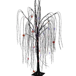 Kurt Adler Lawn & Outdoor Decor* 4 Foot Willow With 192 Purple And Orange Fairy Lights