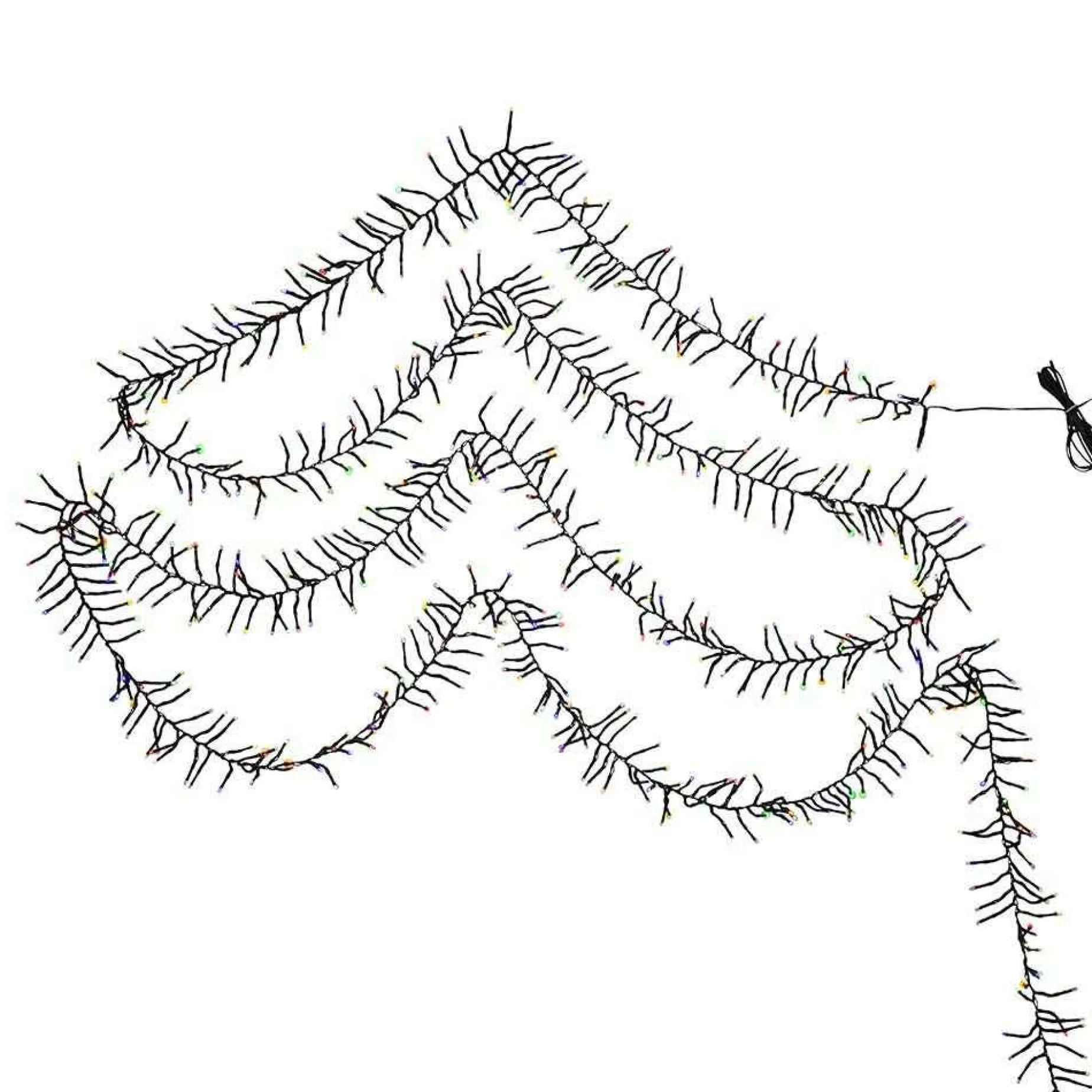 Kurt Adler Lawn And Outdoor Decor* Cul 1000-Light 33-Foot Cluster Garland With Multi-Color 3Mm Led Bulbs