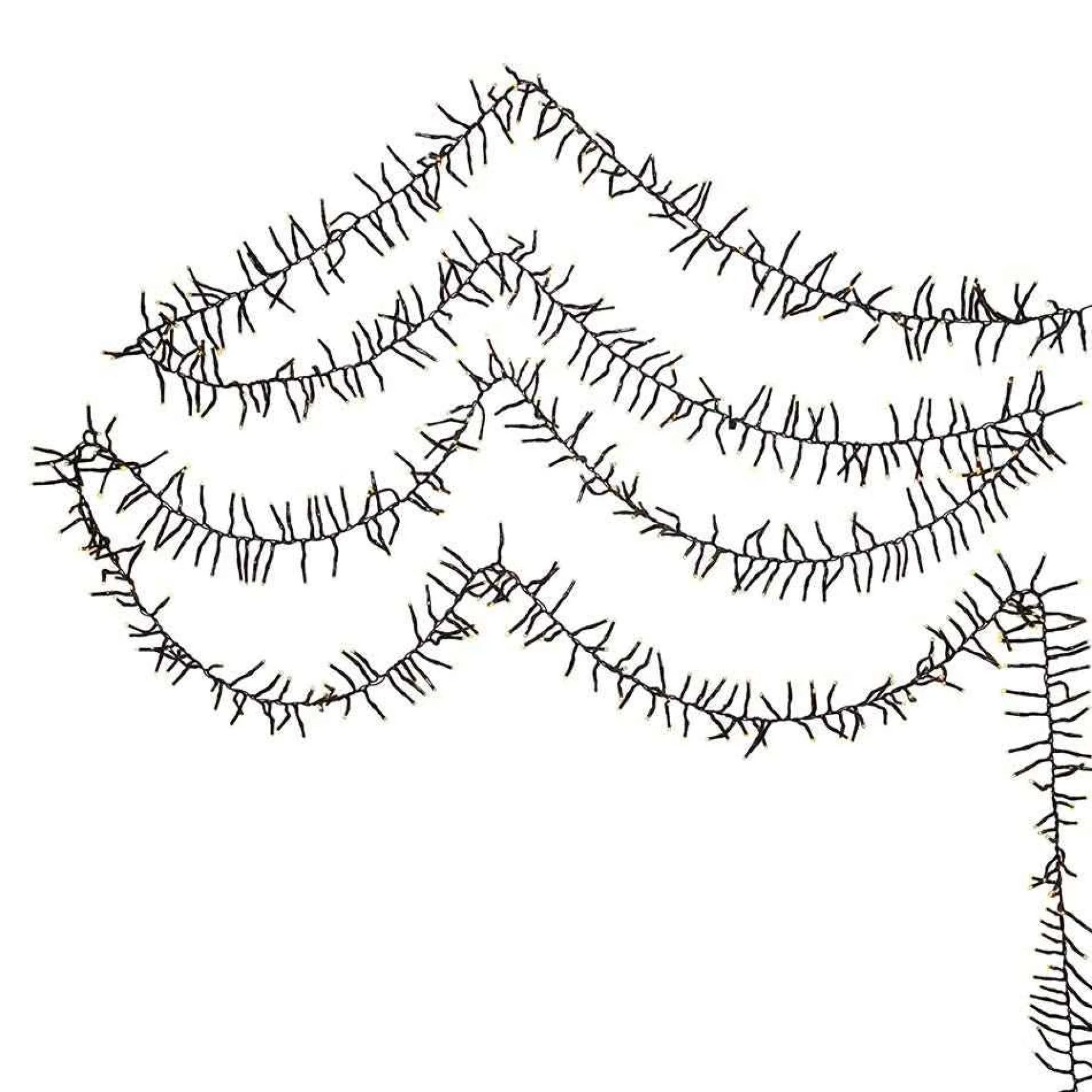 Kurt Adler Lawn And Outdoor Decor* Cul 1000-Light 33-Foot Cluster Garland With Warm White 3Mm Led Bulbs