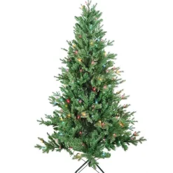 Kurt Adler Pre-Lit Trees* 5-Foot Pre-Lit Multi-Color Incandescent Jackson Pine Tree