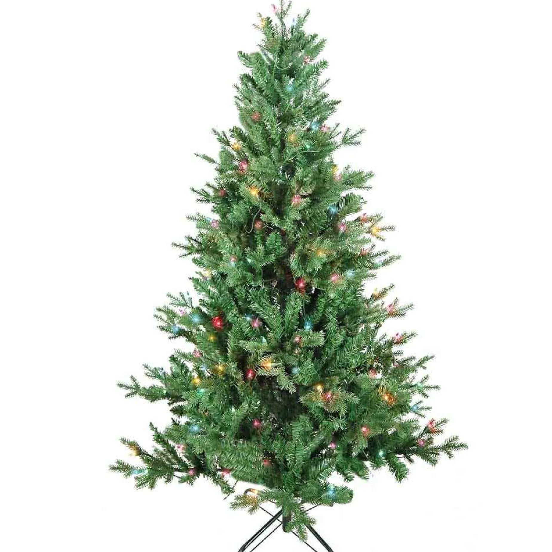 Kurt Adler Pre-Lit Trees* 5-Foot Pre-Lit Multi-Color Incandescent Jackson Pine Tree