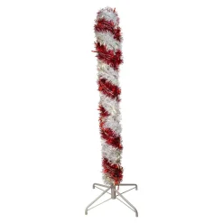 Kurt Adler Lawn And Outdoor Decor* 4-Foot Pre-Lit Red And White Led Tinsel Candy Cane