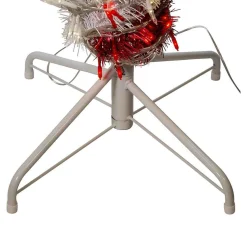 Kurt Adler Lawn And Outdoor Decor* 5-Foot Pre-Lit Red And White Led Tinsel Candy Cane