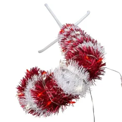 Kurt Adler Lawn And Outdoor Decor* 5-Foot Pre-Lit Red And White Led Tinsel Candy Cane