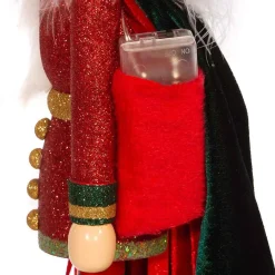 Kurt Adler Tabletop Items* 24-Inch Battery-Operated Hollywood Red And Dark Green Nutcracker With Led Hat