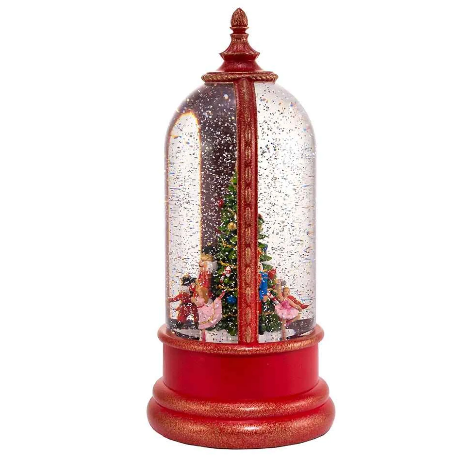 Kurt Adler Tabletop Items* 10.8-Inch Battery-Operated Usb Lighted Musical Nutcracker Water Lantern