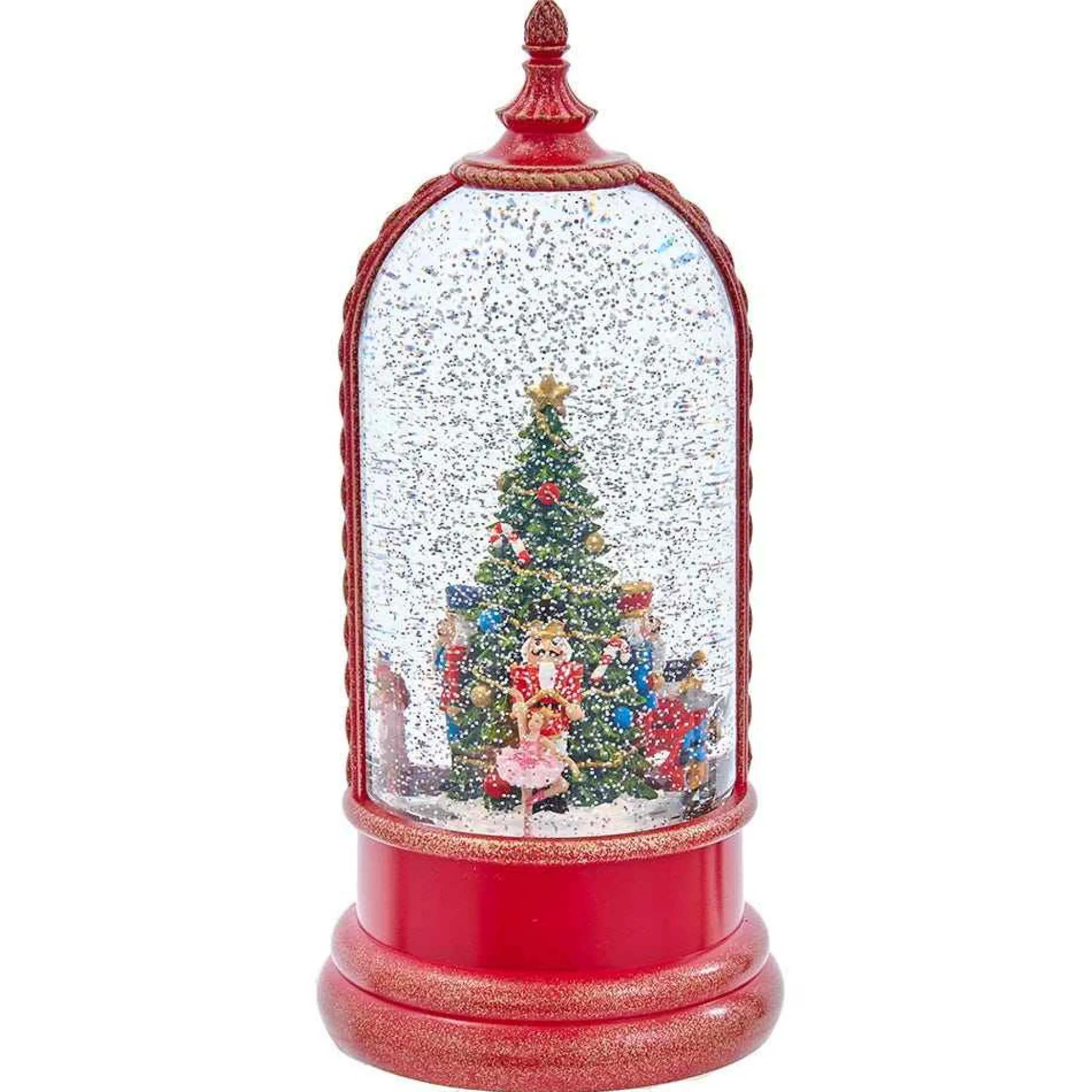 Kurt Adler Tabletop Items* 10.8-Inch Battery-Operated Usb Lighted Musical Nutcracker Water Lantern