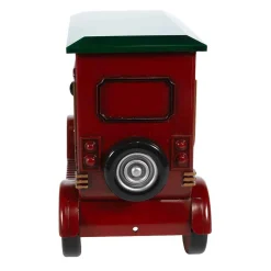 Kurt Adler Tabletop Items* 6.5-Inch Battery-Operated Lit Santa Truck Water Lantern
