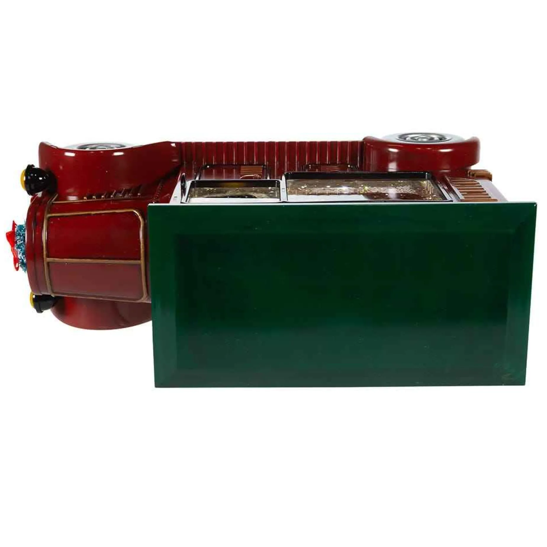 Kurt Adler Tabletop Items* 6.5-Inch Battery-Operated Lit Santa Truck Water Lantern