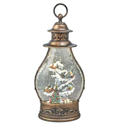 Kurt Adler Tabletop Items* 15-Inch Battery-Operated Lit Christmas Village Water Lantern