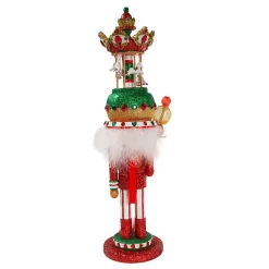 Kurt Adler Tabletop Items* 18-Inch Carousel Hat Musical Nutcracker