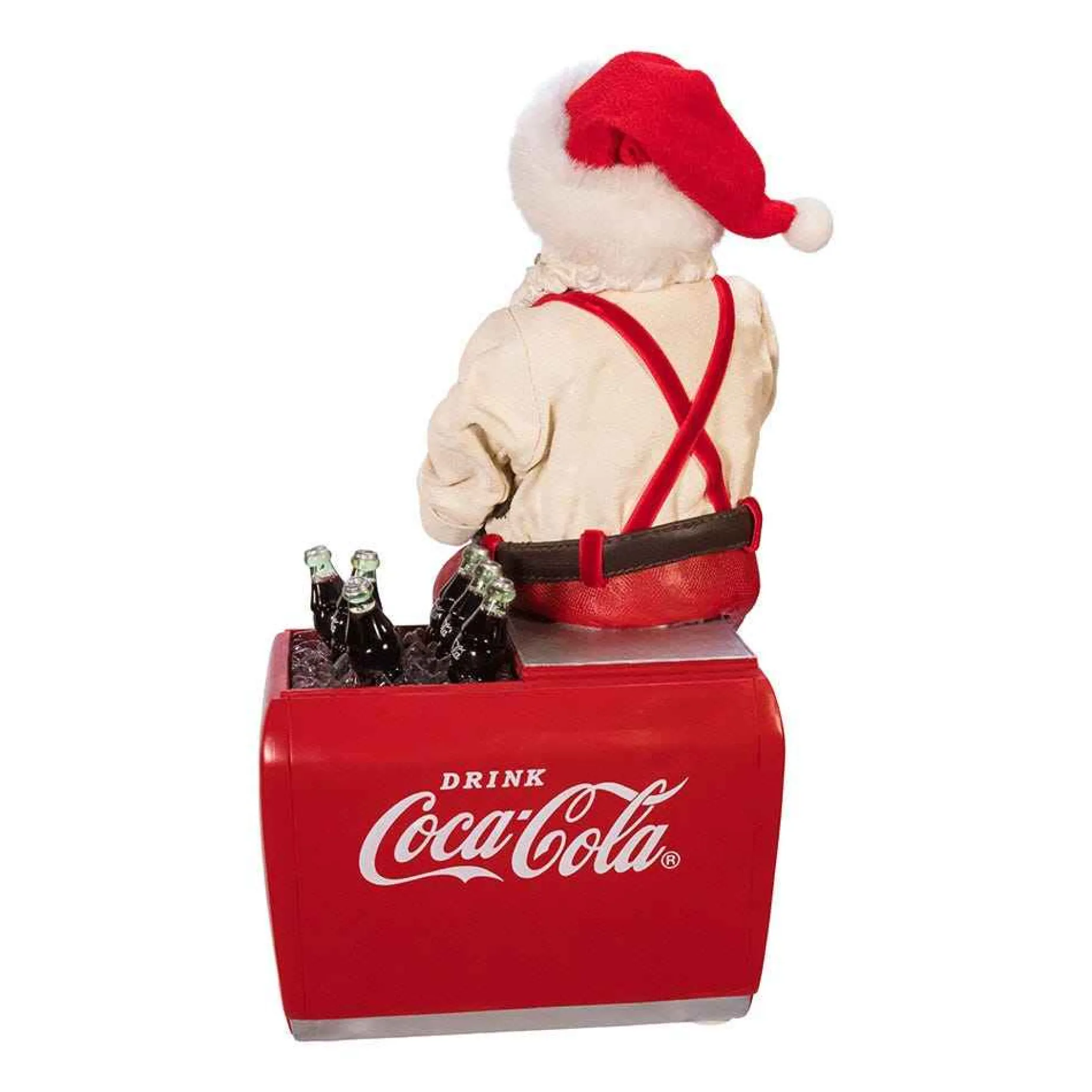 Kurt Adler Tabletop Items* 10.5-Inch Coca-Cola® Santa Sitting On Cooler Table Piece