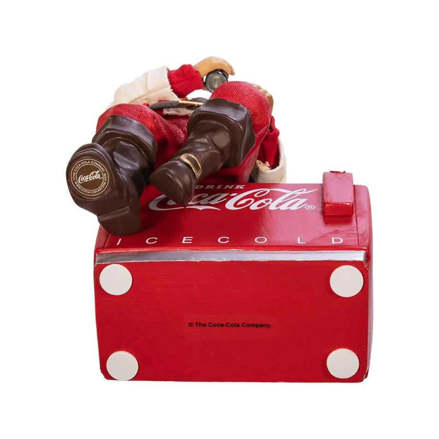 Kurt Adler Tabletop Items* 10.5-Inch Coca-Cola® Santa Sitting On Cooler Table Piece