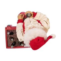 Kurt Adler Tabletop Items* 10.5-Inch Coca-Cola® Santa Sitting On Cooler Table Piece
