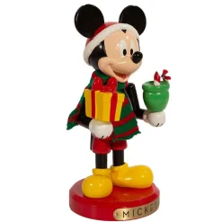 Kurt Adler Tabletop Items* 10-Inch Disney Mickey Mouse With Present Nutcracker